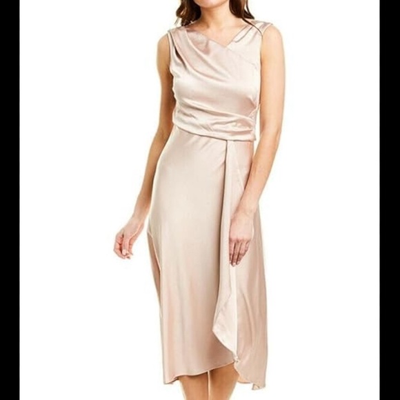 Taylor satin champaign color dress size 14P - Picture 15 of 15